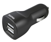 Hama ŁADOWARKA SAMOCHODOWA USB (2xUSB) 12V 2,4A - 1318747 - zdjęcie 1